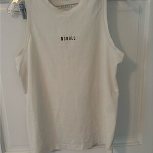 NOBULL Women's White Sleeveless Training Tank